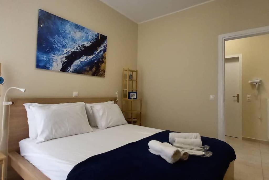 Blue -Spacious 1Bdr Corner Flat/Balcony/View Apartment Athens Exterior photo