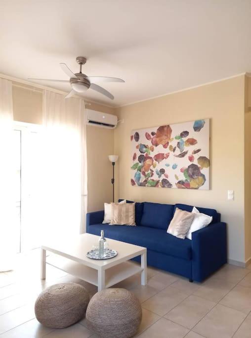 Blue -Spacious 1Bdr Corner Flat/Balcony/View Apartment Athens Exterior photo